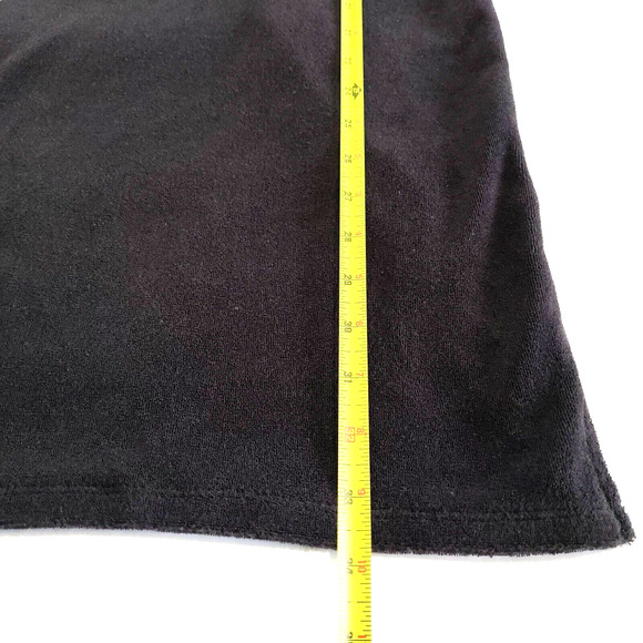 Vtg Juicy Couture SIZE S Black Stretch Knit Terry Cloth Shift Dress Sleeveless - Picture 13 of 13